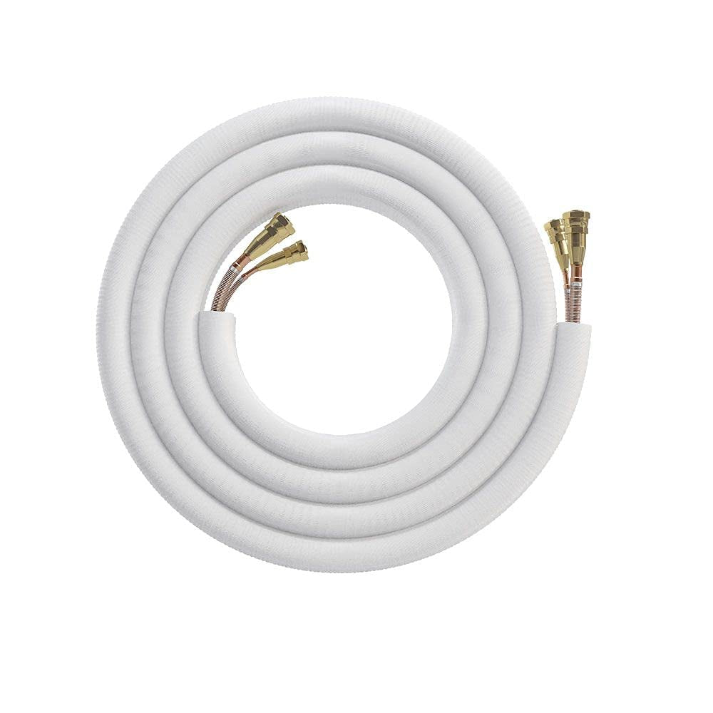 DIY 27,000 BTU Ductless Heat Pump 2 Zone Wall Mounted 18,000+9,000 with 25FT Install Kit 230-Volt/60Hz