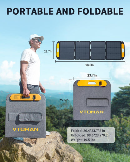 Solar Generator 1500W (3000W Peak) with 220W Solar Panel Included, 1548Wh Lifepo4 Power Station with 1500W AC Outlets, 100W USB Ports, 12V DC, for Home Electric Backup & Rv/Van Camping