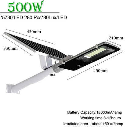 A2 LED Solar Street Lamp Outdoor Doorway Big Solar Panel Road Lights Floodlight Wireless Waterproof Highway 100W 300W 500W 1200W
