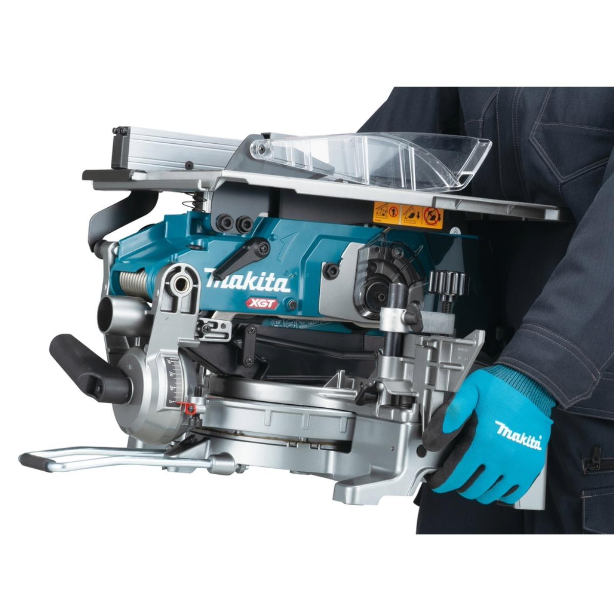 Makita LH001GZ 40V Max XGT Brushless 260mm Table Top Mitre Saw with 1 x 8.0Ah Battery & Charger