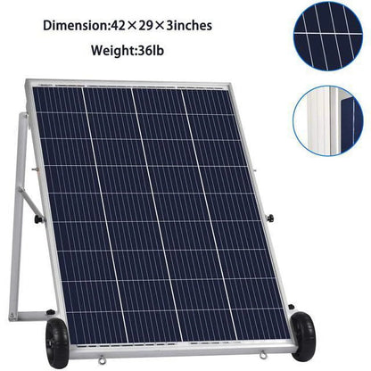 Nature'S Generator Elite Platinum - WE System:3600W Solar & Wind Powered Pure Sine Wave Off-Grid Nature'S Generator Elite+1200W Nature'S Generator Power Pod Elite+4Pcs 100W Solar Panel+ Wind Turbine