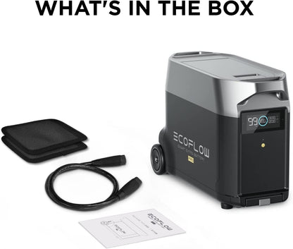 DELTA Pro Extra Battery 3600Wh, 2.7H to Full Charge, Battery Backup for Home Use, Blackout, Camping, RV
