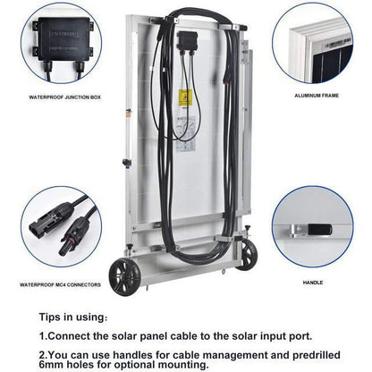 Nature'S Generator Elite Platinum - WE System:3600W Solar & Wind Powered Pure Sine Wave Off-Grid Nature'S Generator Elite+1200W Nature'S Generator Power Pod Elite+4Pcs 100W Solar Panel+ Wind Turbine