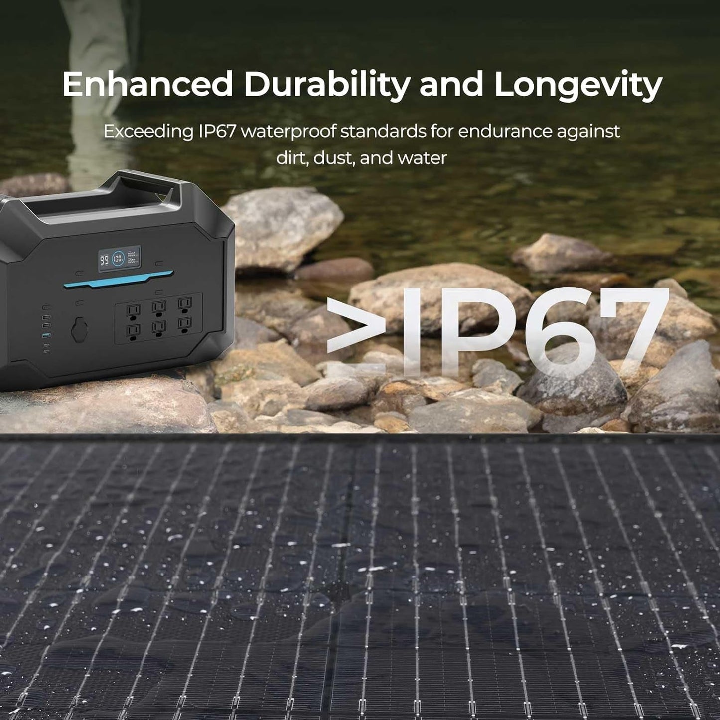 400W Lightweight Portable Solar Suitcase, Foldable Solar Panel Charger for Outdoor Activities, RV, Camping, Marine, Off-Grid, Fast Installation with Sturdy Kickstands