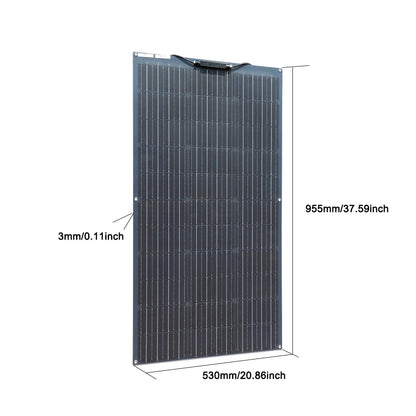 100W 200W 300W 400W Solar Panel Kit or 18V Flexible Mono Photovoltaic Solar Plate Power 12V 24V Camping Car Solar Panels