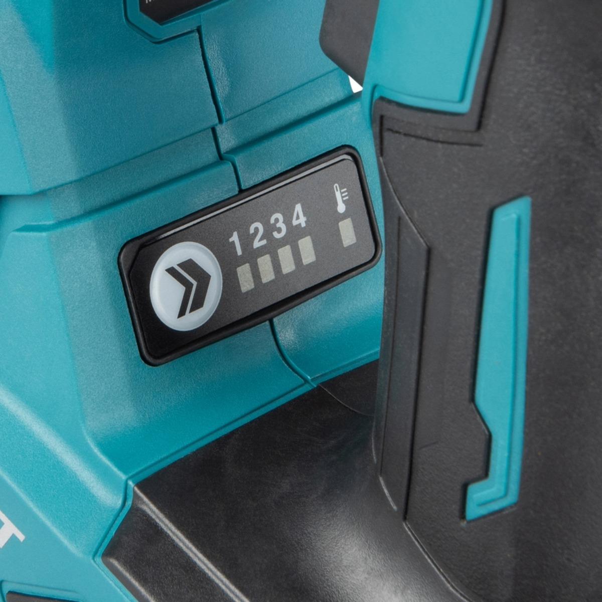 Makita HR012GZ03 40V Max XGT Brushless SDS-Plus Rotary Hammer Drill with 1 x 5.0Ah Battery, Charger Dust Collector & Case