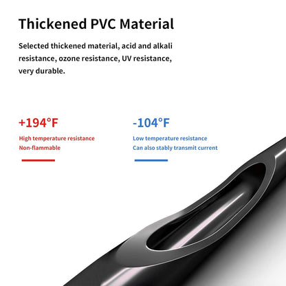 Solar Panel Wire 328FT Black 10AWG (6Mm²) Tinned Copper Wire, PV Wire Solar Extension Cable, Solar Panel Cable for Solar Panel Automotive RV Boat Marine Outdoor,10Awg 328Ft Black