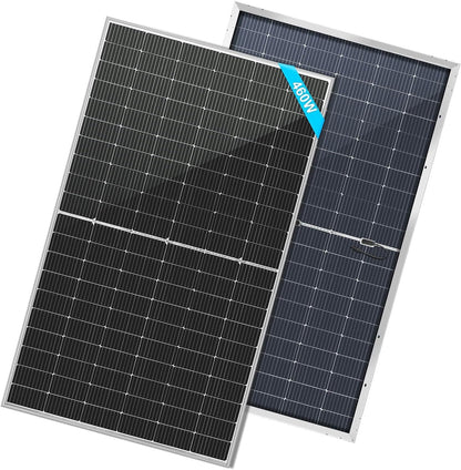SUNGOLDPOWER 8PCS 460W Bifacial PERC Solar Panels Monocrystalline, High Efficiency Solar Panel for Charging Station,Rooftop, Household, Marine, RV, On/Off Grid Solar System (8Pcs 460W Bifacial Panel)