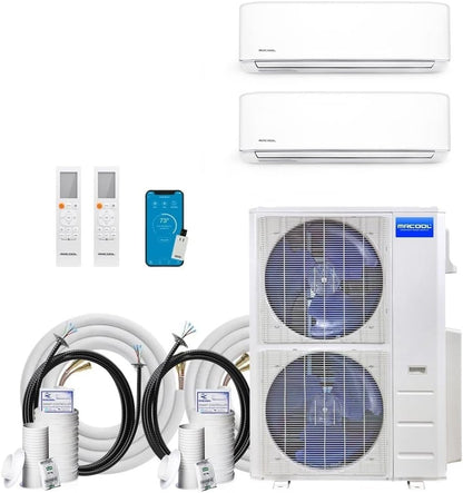 MRCOOL DIYM248HPW00C08 DIY Multi-Zone Series Ductless Heat Pump, White