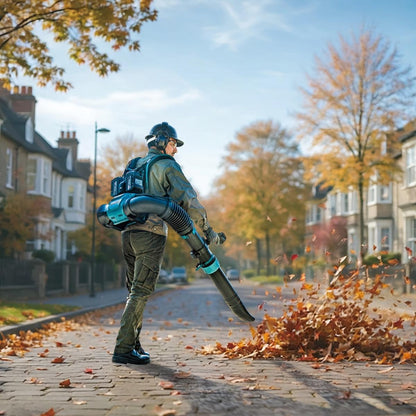 Makita UB004GZ 40V Max XGT Brushless Backpack Leaf Blower with 2 x 5.0Ah Battery & Charger
