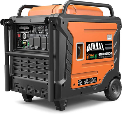 Portable Generator, 9000W Super Quietdual Fuel Portable Engine with Parallel Capability, Remote/Electric Start, Ideal for Home Backup Power.Epa &CARB Compliant (Gm9000Iedc)