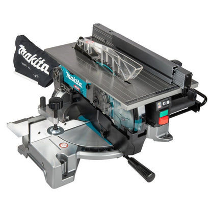 Makita LH001GZ 40V Max XGT Brushless 260mm Table Top Mitre Saw with 2 x 5.0Ah Battery & Charger