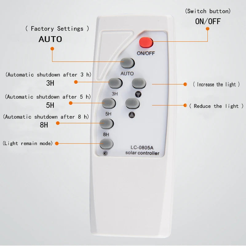 A2 LED Solar Street Lamp Outdoor Doorway Big Solar Panel Road Lights Floodlight Wireless Waterproof Highway 100W 300W 500W 1200W