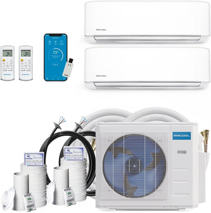 DIYM236HPW02C08 DIY Multi-Zone Series Ductless Heat Pump, White