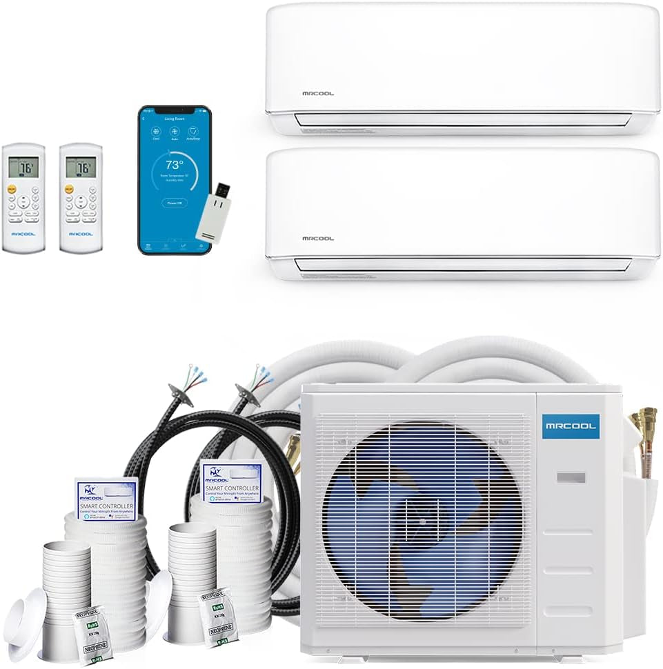DIYM236HPW03C07 DIY Multi-Zone Series Ductless Heat Pump, White