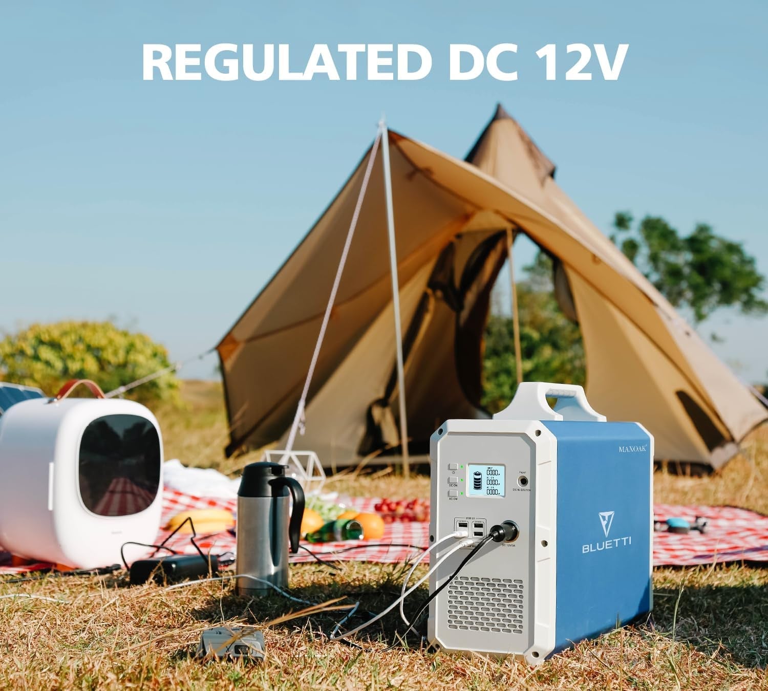 EB240 Portable Power Station 2400Wh/1000W Solar Generator, W/ 2 AC Outlets Emergency Battery Backup for Outdoor Camping RV Home Use