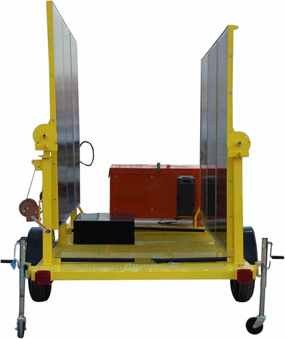 1.8KW Hybrid Solar Generator - (6) 300W Panels, (26) 40Ah Batteries, 500W Inverter, BC - Backup Diesel Genset/N3R Enclosure
