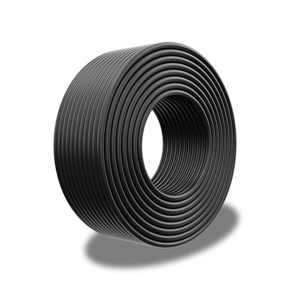 Solar Panel Wire 328FT Black 10AWG (6Mm²) Tinned Copper Wire, PV Wire Solar Extension Cable, Solar Panel Cable for Solar Panel Automotive RV Boat Marine Outdoor,10Awg 328Ft Black