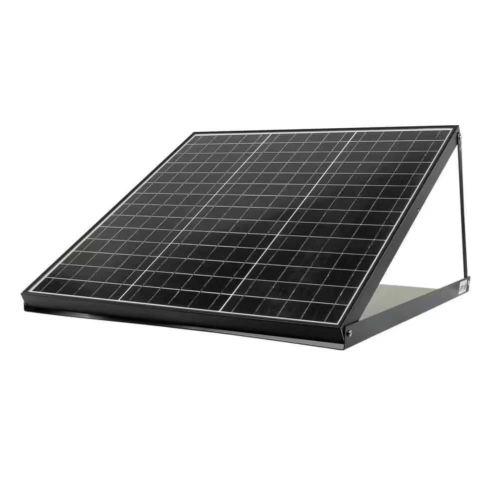40-Watt Hybrid Solar/Electric Powered Gable Mount Attic Fan with Included Inverter