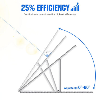 41 Inches Adjustable Solar Panel RV Tilt Mount Brackets for Boat Roof
