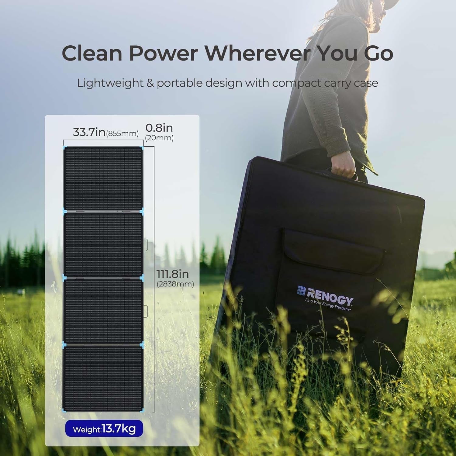 400W Lightweight Portable Solar Suitcase, Foldable Solar Panel Charger for Outdoor Activities, RV, Camping, Marine, Off-Grid, Fast Installation with Sturdy Kickstands