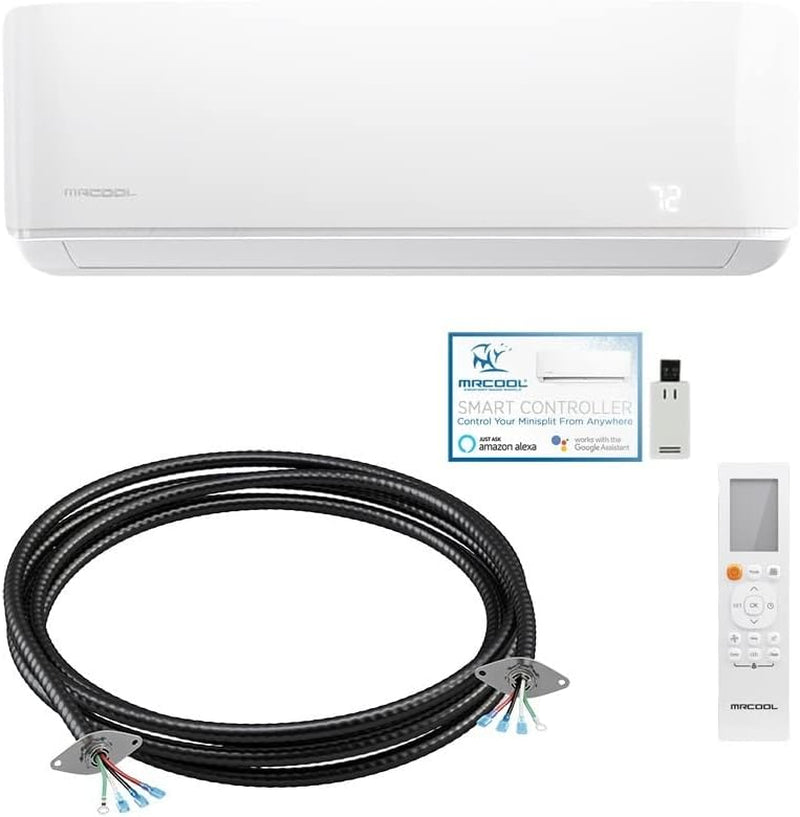 48K BTU 20.5 SEER Multi-Zone Mrcool DIY 4 Zone Ductless Heat Pump Split System 4Th Generation - 9K+9K+9K+24K