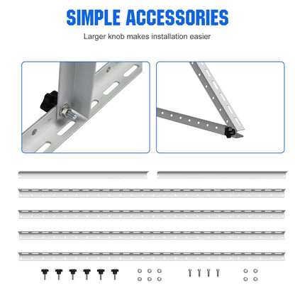 41 Inches Adjustable Solar Panel RV Tilt Mount Brackets for Boat Roof