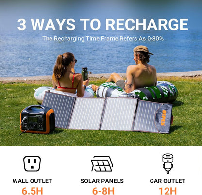 Solar Powered Generator 1200W with 200W Solar Panels, 992H Portable Power Station, 110V/1200W (3600W Peak) AC Outlets, Emergency UPS Portable Generators for Home Use, Overlanding