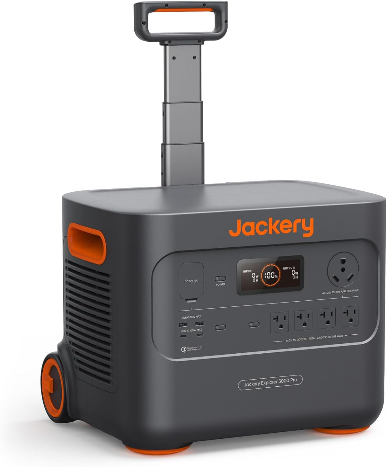 Portable Power Station Explorer 3000 Pro, Solar Generator with 3024Wh, 2X100W PD Ports, 2.4H Full Charge, Compatible with Solarsagas, for Home Backup, RV, Off-Grid (Solar Panel Optional)