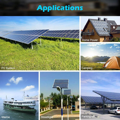 SUNGOLDPOWER 20PCS 550W Solar Panels Monocrystalline, Grade a Solar Cell, Waterproof IP68, High Efficiency Solar Panel for Charging Station, Household, Marine, RV, On/Off Grid Solar System