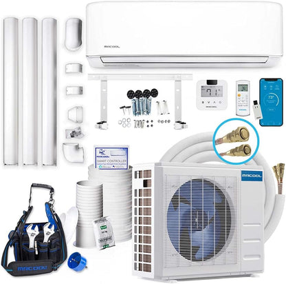 18K BTU Mrcool DIY Ductless Mini Split with Install Kit