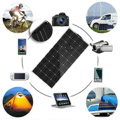 120W Panel Solar 240W 12V Mono Solar Cell Outdoor 360W Flexible Solar Panel Kit 600W 1200W for Light Home Lead Acid Battery Cell