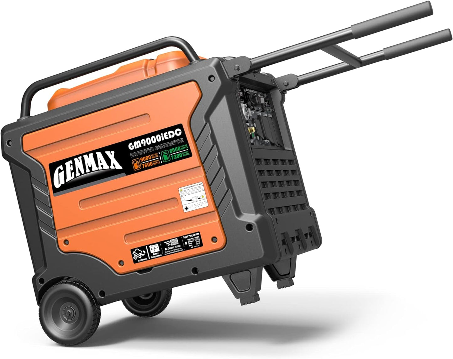 Portable Generator, 9000W Super Quietdual Fuel Portable Engine with Parallel Capability, Remote/Electric Start, Ideal for Home Backup Power.Epa &CARB Compliant (Gm9000Iedc)