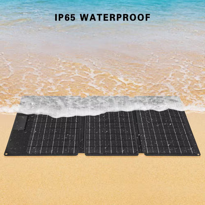 Weekender 80-Watt Power Station plus 30-Watt 12-Volt Foldable Solar Panel Solar Generator Kit