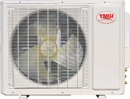 (59)4 Series Mini Split 36K Btu/H 21 SEER Condensing Unit with 3 X 12K Btu Ceiling Cassette Indoor Units