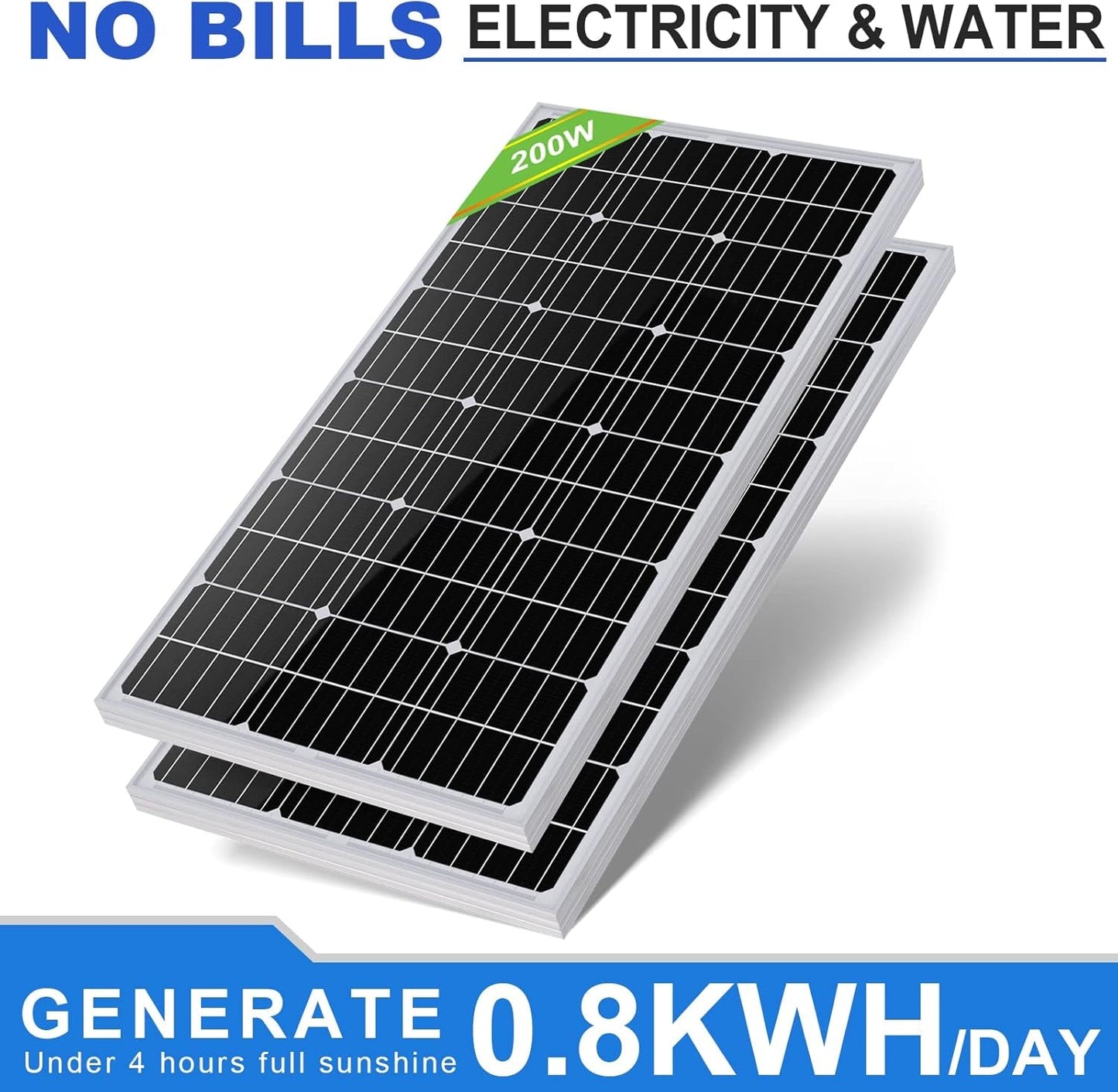 Solar Power Water Pump System, 24V 3'' Solar Deep Well Pump with 200W Solar Panel and 16Ft Extension Cable for Remote Watering, Garden, Farm Irrigation, Tank Filling