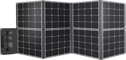 400W Portable Solar Panel Foldable Monocrystalline Solar Blanket, Huge Power Solar Panel, Sunpower Solar Cells 23.7% High Efficiency for Power Station Outdoor Camping RV Solar Generator