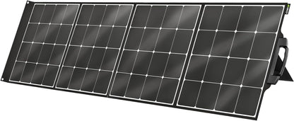 SP2000 200W Solar Panel with 4 Kickstands and MC4 to XT60 Cable, Compatible with 3000W Nexus Portable Power Station PST3040, PST3041 and PST3042, Black