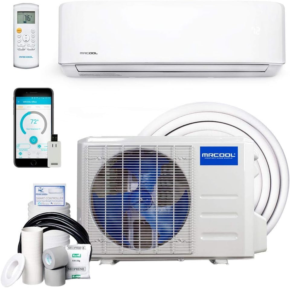 18K BTU 20 SEER Mrcool Olympus Hyper Heat Ductless Heat Pump Split System - Wall Mounted