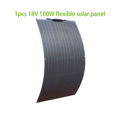 100W 200W 300W 400W Solar Panel Kit or 18V Flexible Mono Photovoltaic Solar Plate Power 12V 24V Camping Car Solar Panels