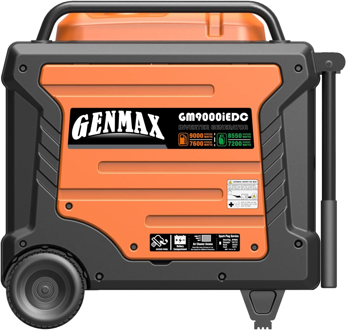 Portable Generator, 9000W Super Quietdual Fuel Portable Engine with Parallel Capability, Remote/Electric Start, Ideal for Home Backup Power.Epa &CARB Compliant (Gm9000Iedc)
