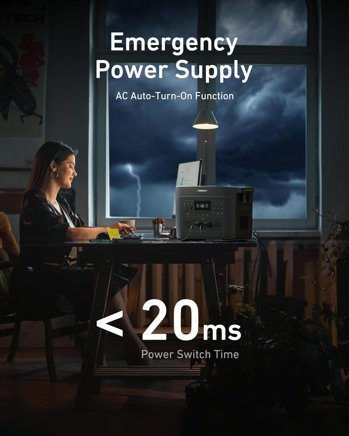 Infinity 2000 Solar Generator: 2048Wh Portable Power Station with 400W Solar Panel,2200W AC Outlets,Tt-30,Lifepo4 Battery, 1.6Hrs Full Charging, for Rv,Outdoor Camping,Home Use Battery Backup