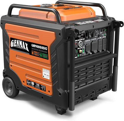 Portable Generator, 9000W Super Quietdual Fuel Portable Engine with Parallel Capability, Remote/Electric Start, Ideal for Home Backup Power.Epa &CARB Compliant (Gm9000Iedc)