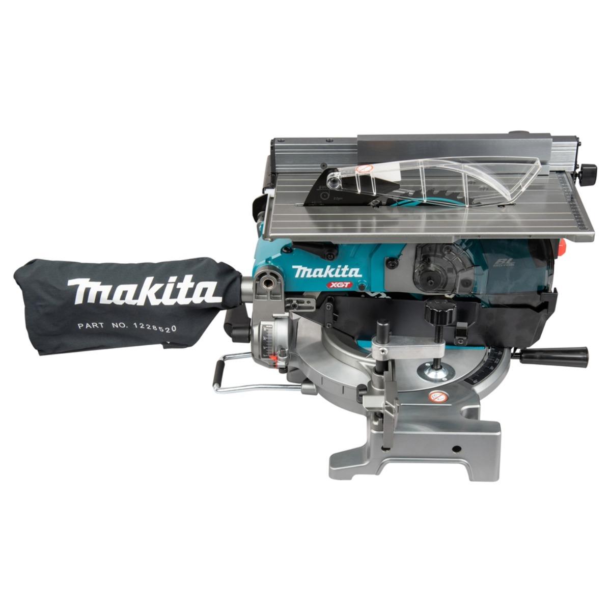 Makita LH001GZ 40V Max XGT Brushless 260mm Table Top Mitre Saw with 2 x 4.0Ah Battery & Charger