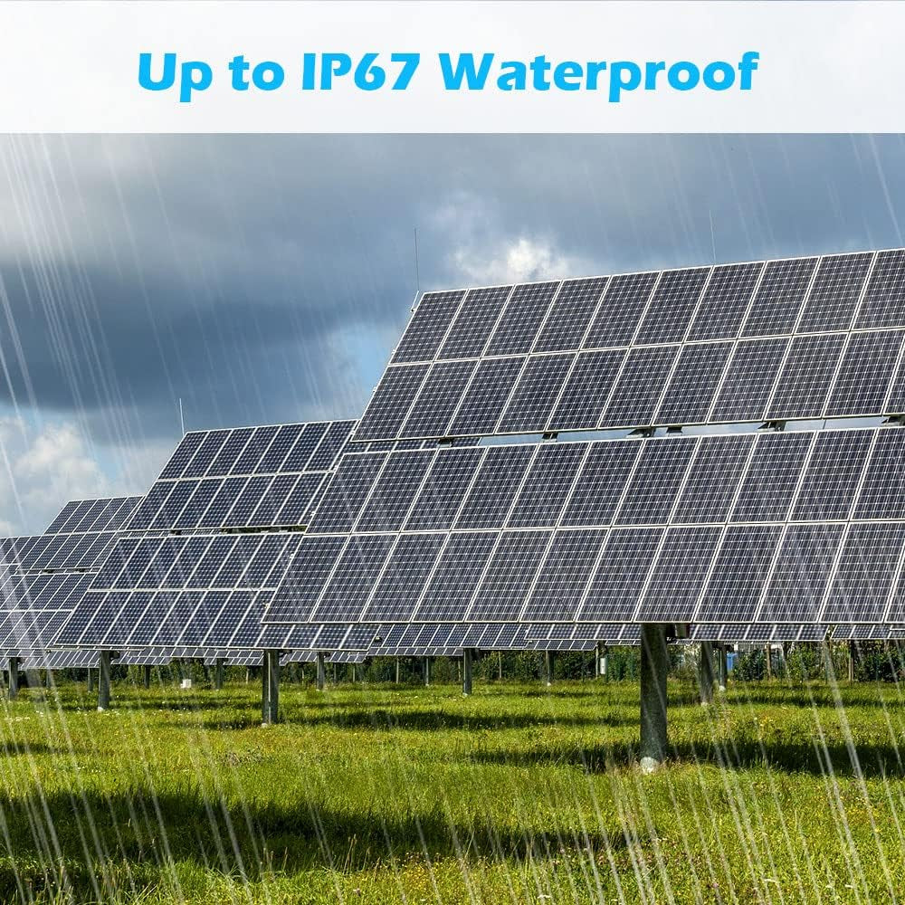 SUNGOLDPOWER 10Pcs 450W Monocrystalline Solar Panel,Grade a Solar Cell, Waterproof Ip67,High Efficiency PV Module for Rv,Home,House,Boat,Farm,Off Grid and on Grid System (10 Pack of 450W),Black