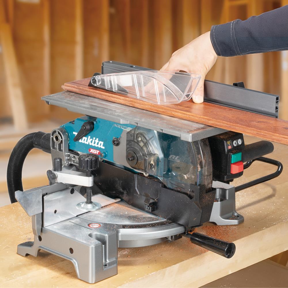 Makita LH001GZ 40V Max XGT Brushless 260mm Table Top Mitre Saw with 1 x 8.0Ah Battery & Charger