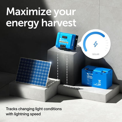 Smartsolar MPPT Tr VE. Can Solar Charge Controller (Bluetooth) - Charge Controllers for Solar Panels - 250V, 70 Amp, 12/24/36/48-Volt