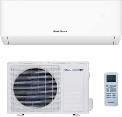 (24000BTU/240VAC/20SEER) Mini Split Ac/Heating System - 1250 Sqft Coverage - Ductless/Wall Mounted - Energy Saving Inverter - Includes 16' Installation Kit and Remote -Wifi/Alexa Ready