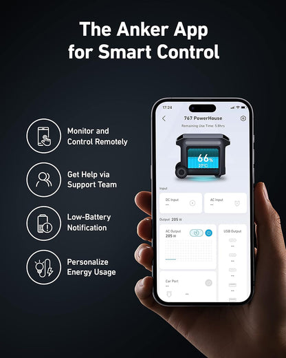SOLIX F2000 Portable Power Station, Powerhouse 767, 2400W Solar Generator, Ganprime Battery Generators for Home Use, Lifepo4 Power Station for Outdoor Camping, and Rvs (Solar Panel Optional)