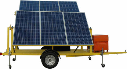 1.8KW Hybrid Solar Generator - (6) 300W Panels, (26) 40Ah Batteries, 500W Inverter, BC - Backup Diesel Genset/N3R Enclosure